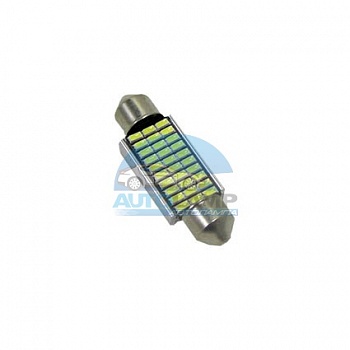 Светодиоды GL T10*31mm, 18 диодов SMD3014, белые (салонная) Светодиоды GL T10*31mm, 18 диодов SMD3014, белые (салонная)
