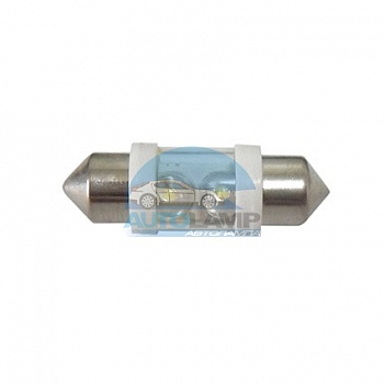 Светодиоды GL T10*31mm, 2 диода, белые (салонная)
